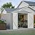 10x12 ft Metal Outdoor Storage Shed, Large Tool Shed with Frame Structure & Lockable Doors for Backyard Garden Patio Lawn