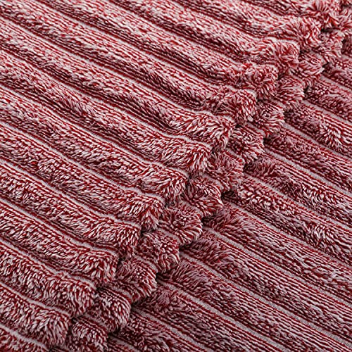 Go Fleece Blanket Red Dahlia Mélange Throw Blanket –Travel 270Gsm Warm Comfy, Super Soft & Plush Throws For Bed, Couch, Sofa – Fluffy Lightweight Cozy Fuzzy Blankets For Women, Men, Kids (50X60In) #TOP3