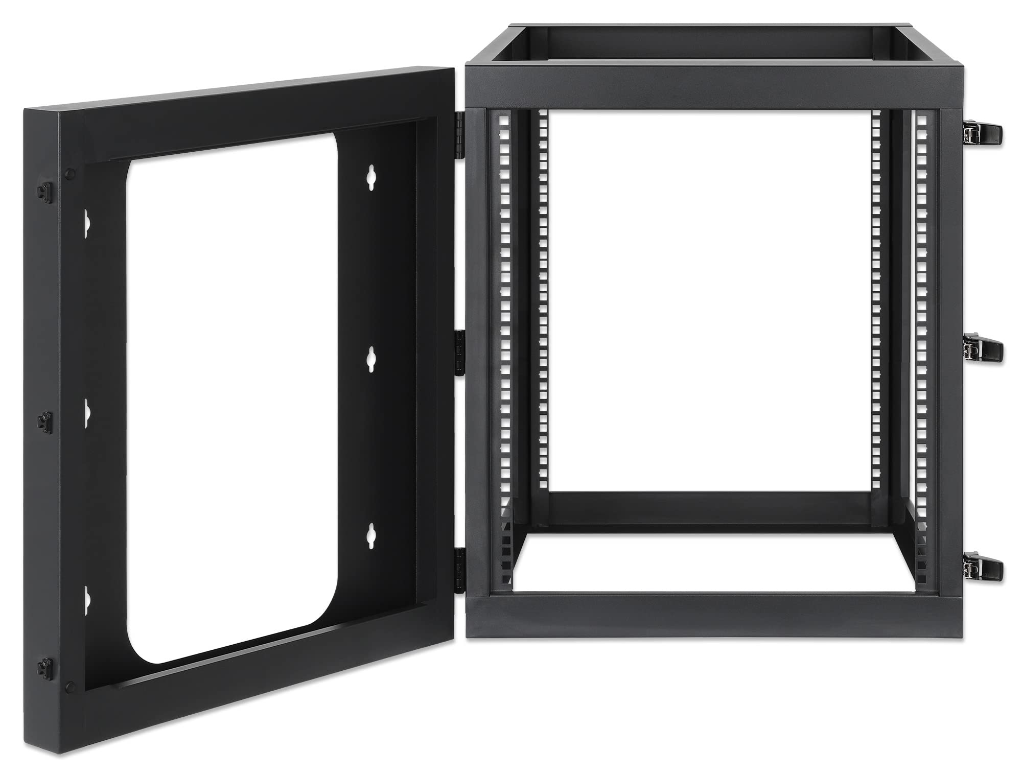 INTELLINET 716055 Armadio a Muro 19" Open Frame 4 Montanti 12U Nero