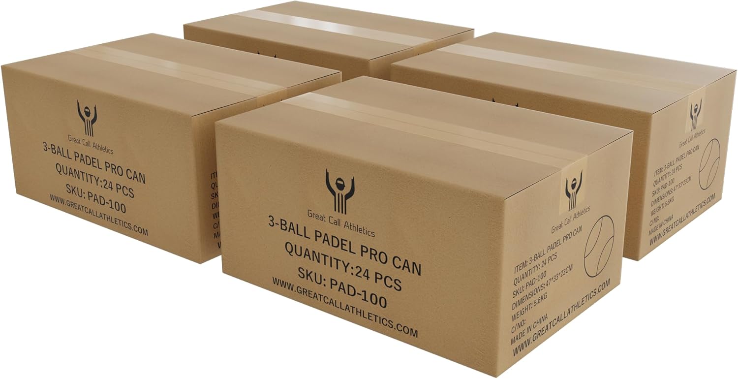 Great Call Athletics | Padel Pro Balls | Professional Tournament Quality | 3 Ball Can Pressurized Performance Game for Racket