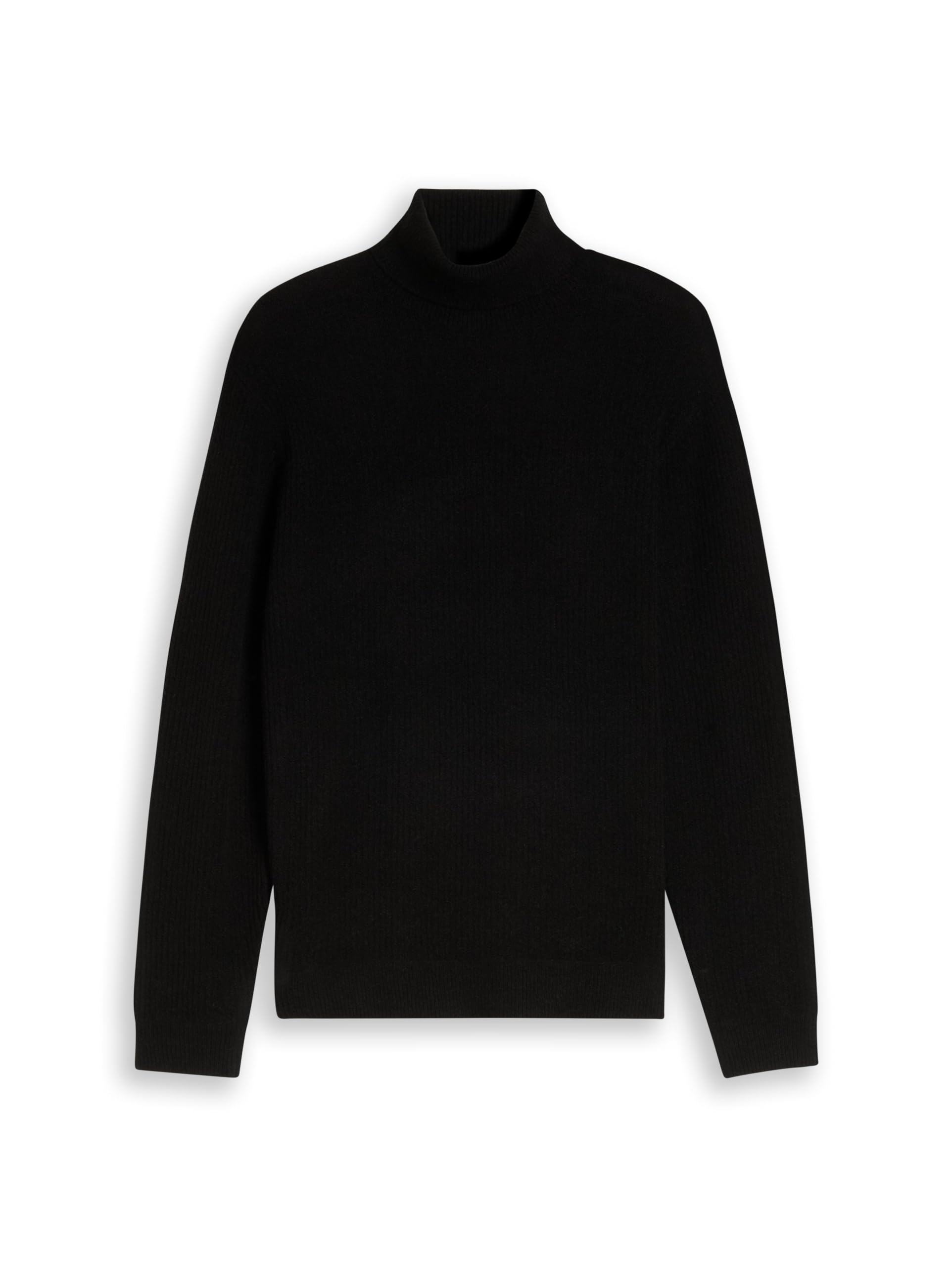 Tom Tailor GmbH Men's 1054368 Knitted Jumper with Turtleneck, 29999 - Black, XS