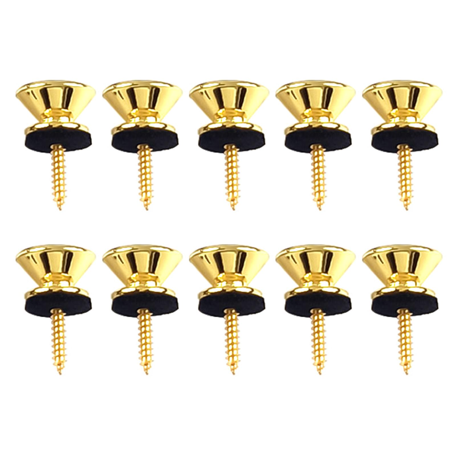 10Pcs Guitar Strap Lock Buttons Metal End Pin Security Straplocks Belt Buckle Retainer For Guitar Bass Ukuleles