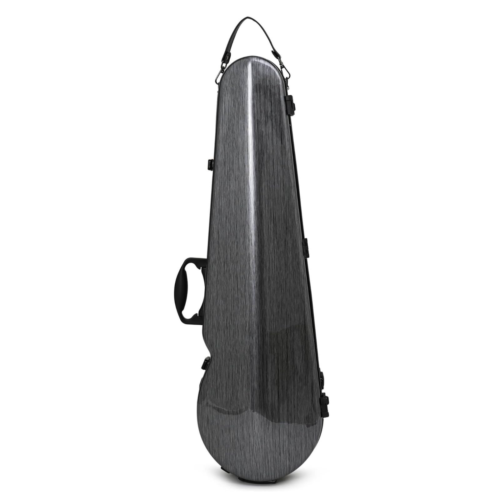 Colcolo Custodia Violino 4 4 Rigida Astuccio Valigetta Scatola Involucro Schermato per Protezione Dagli Impatti Estetica a, Fibra Di Carbonio Imitazione, Array, Grigio Scuro Spazzolato