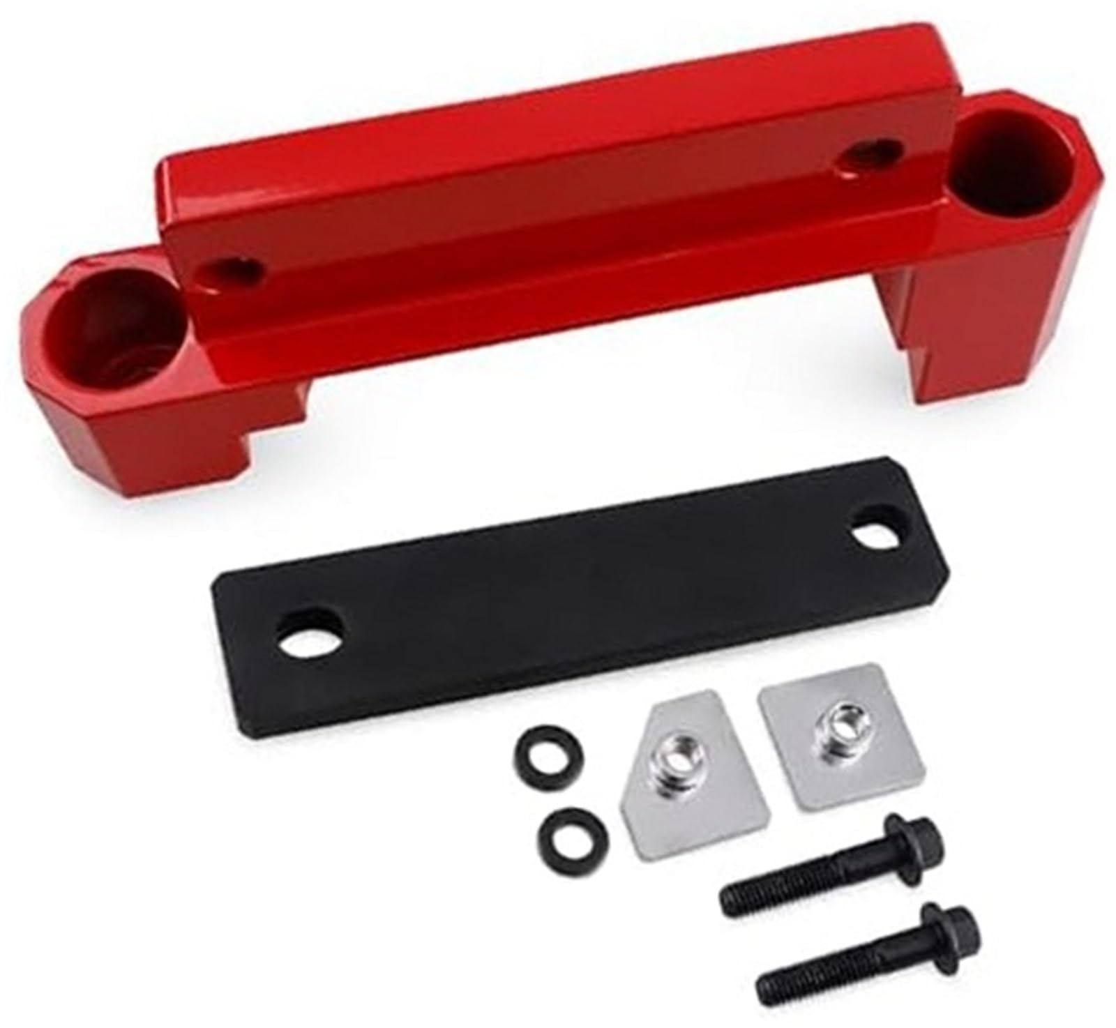 Qxryzp Drivetrain Mounting Plate Billet Rear Differential Brace, for 2015-2023, for Chrysler 300, for Dodge Charger/Challenger Srt Hellcat Scat Redeye Red