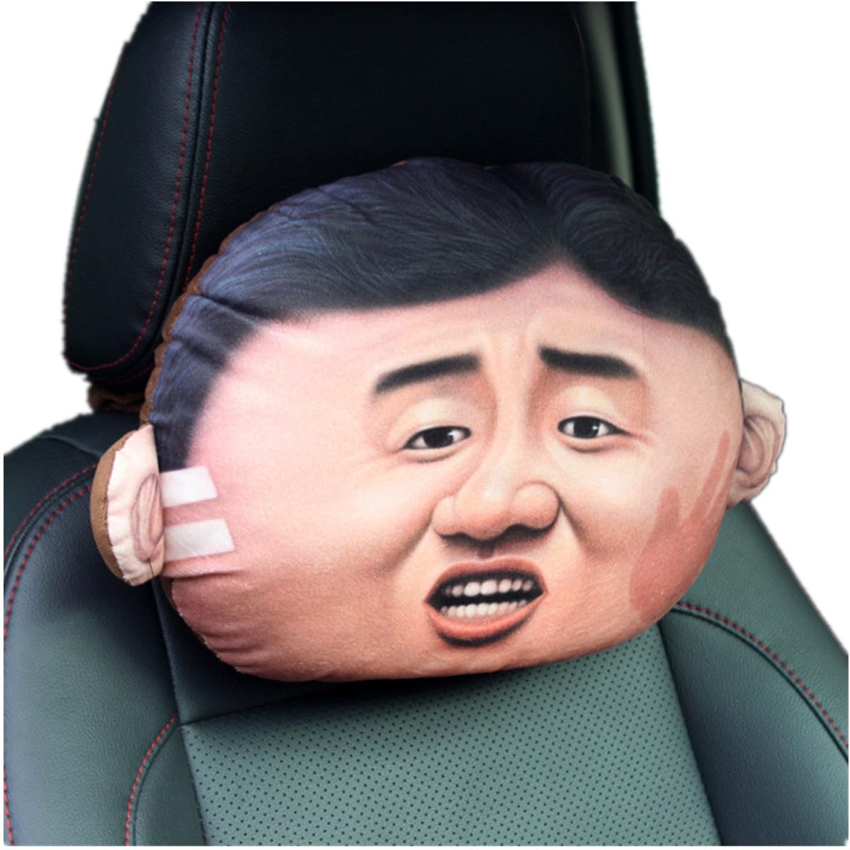 BERRIHORT Car Headrest Pillow Cartoon Neck Pillow for Car Comfortable Soft Car Seat Pillow Head Rest Cushion Funny Expression (B), Onesize