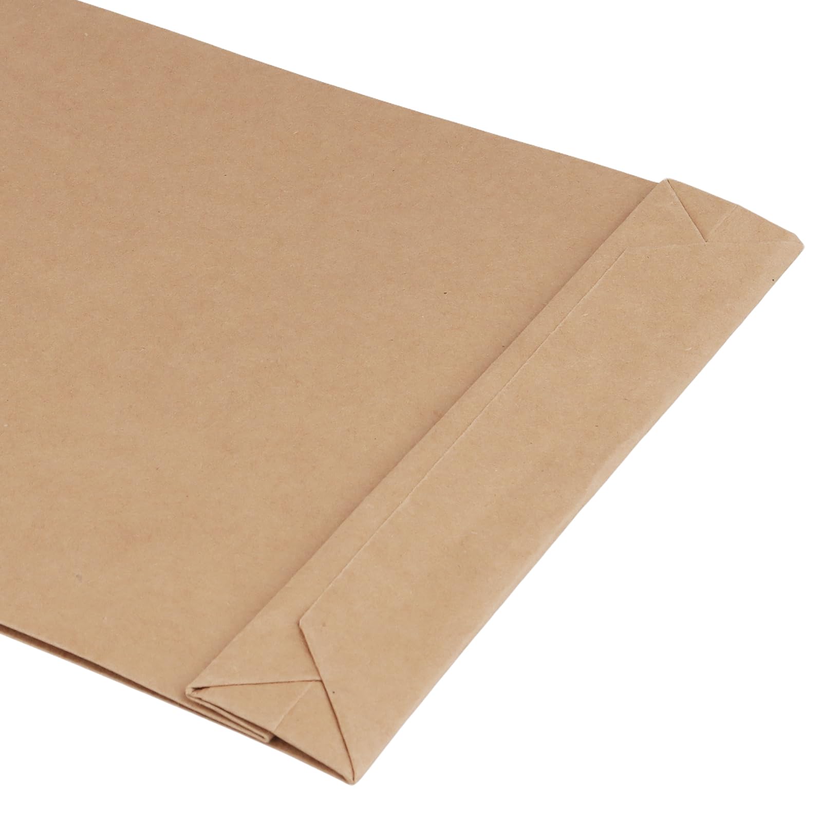 SOUJAP Lot de 50 enveloppes à soufflet A4 en kraft avec fermeture autocollante pour documents, photos, archives, 40 mm d'épaisseur, marron