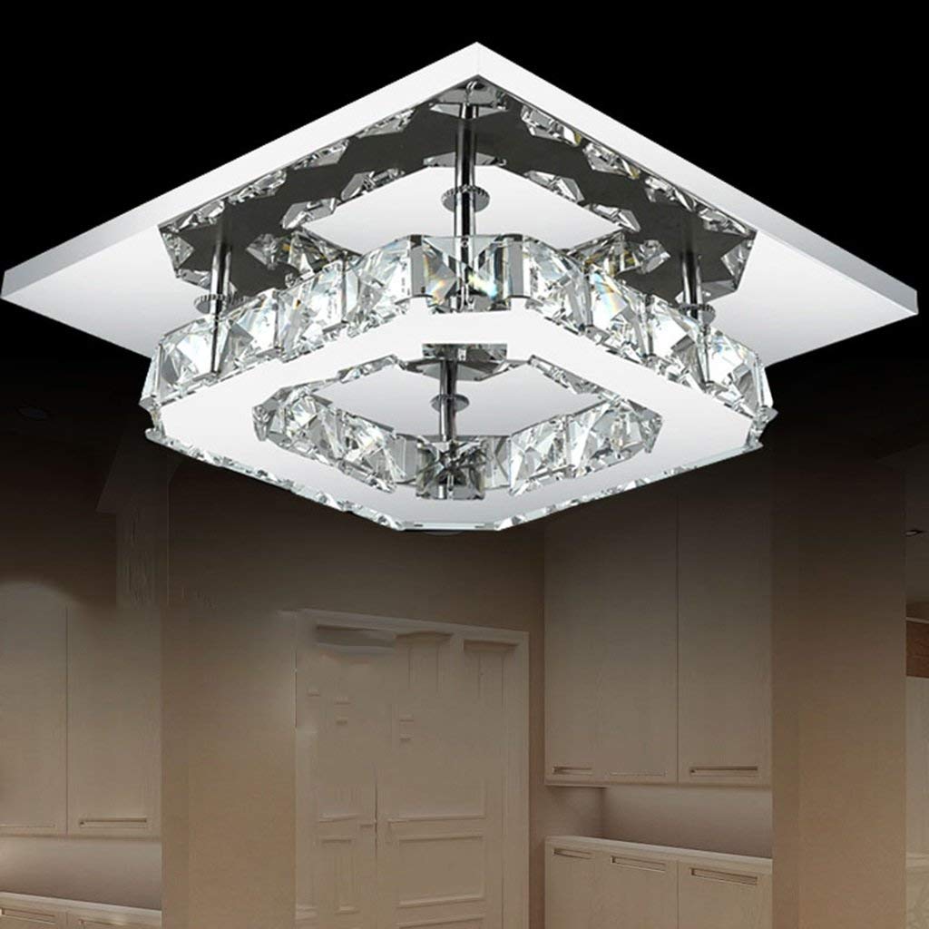 Candelabro LED cuadrado para entrada balcón y pasillo de estilo minimalista
