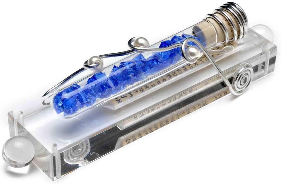 Crushed Wedding Glass Mezuzah Keepsake