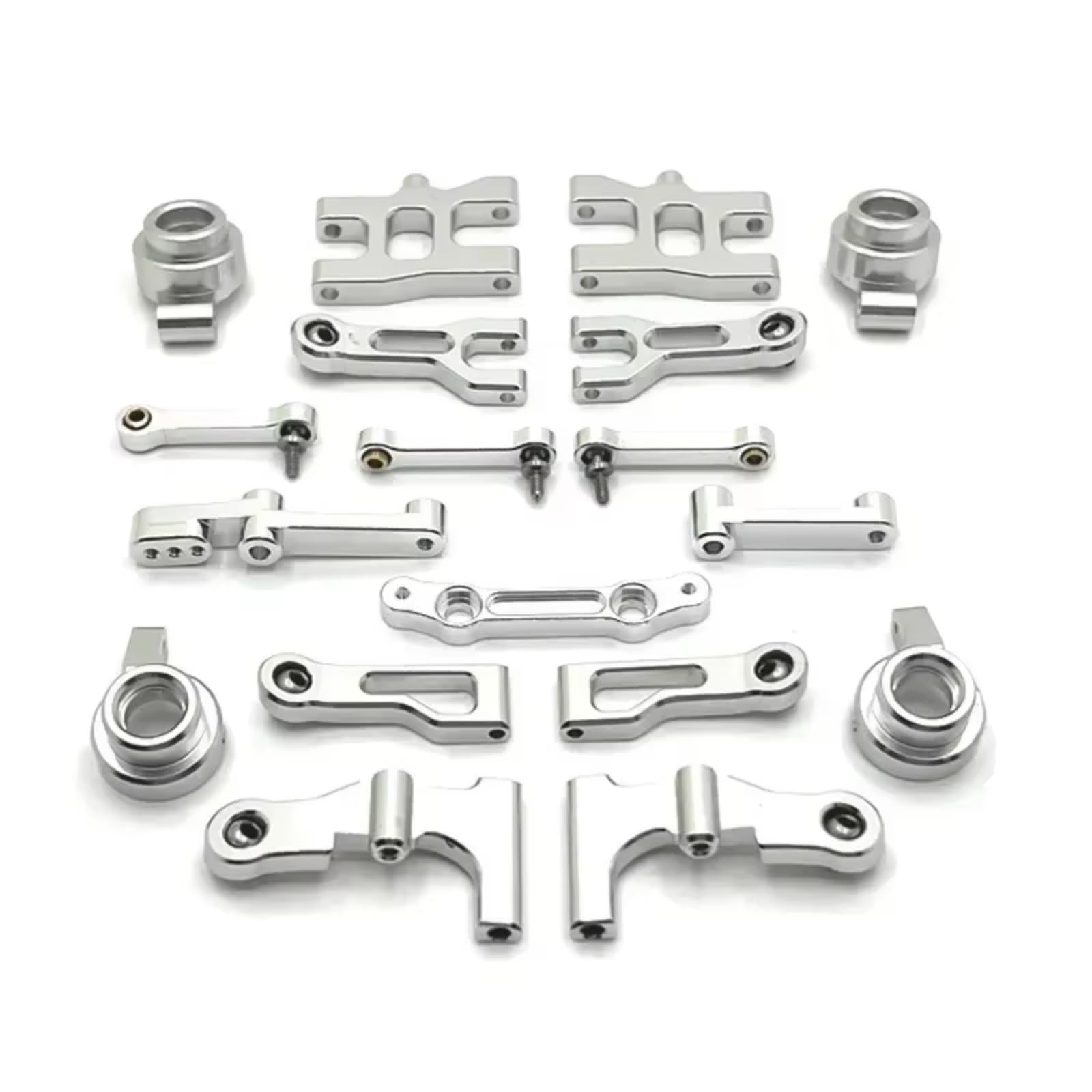 Knuckle sterujące RC do MN 38 1/16 metalowe do zestawu kubków kierownicy wahacza zdalnie sterowanego samochodu śledzone części i akcesoria ulepszone zastosowanie zastępcze (srebrne)