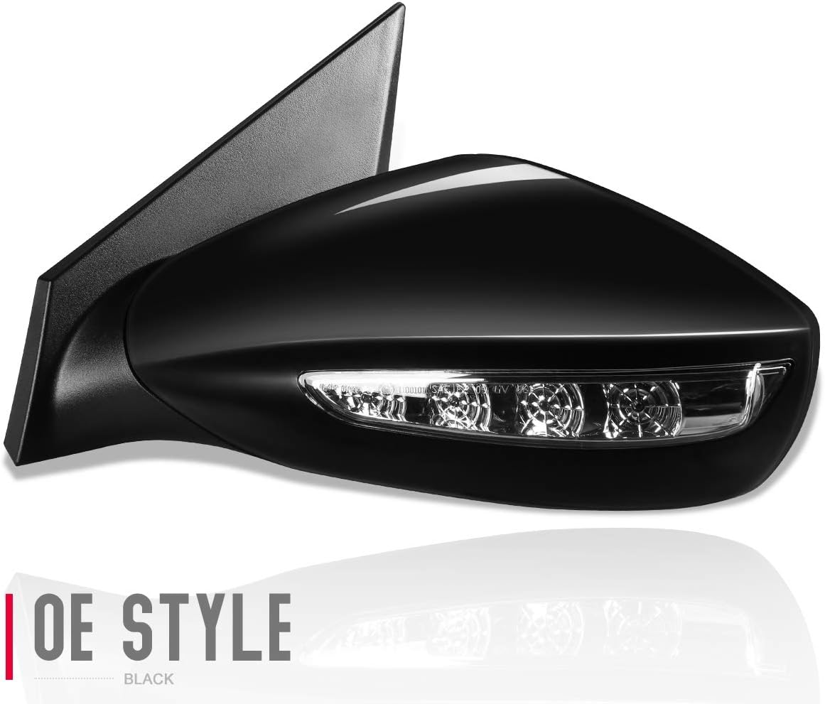 Auto Dynasty HY1320168 OE Style Powered+Heated+Turn Signal Driver/Left Side View Door Mirror Compatible with Hyundai Sonata 11-14