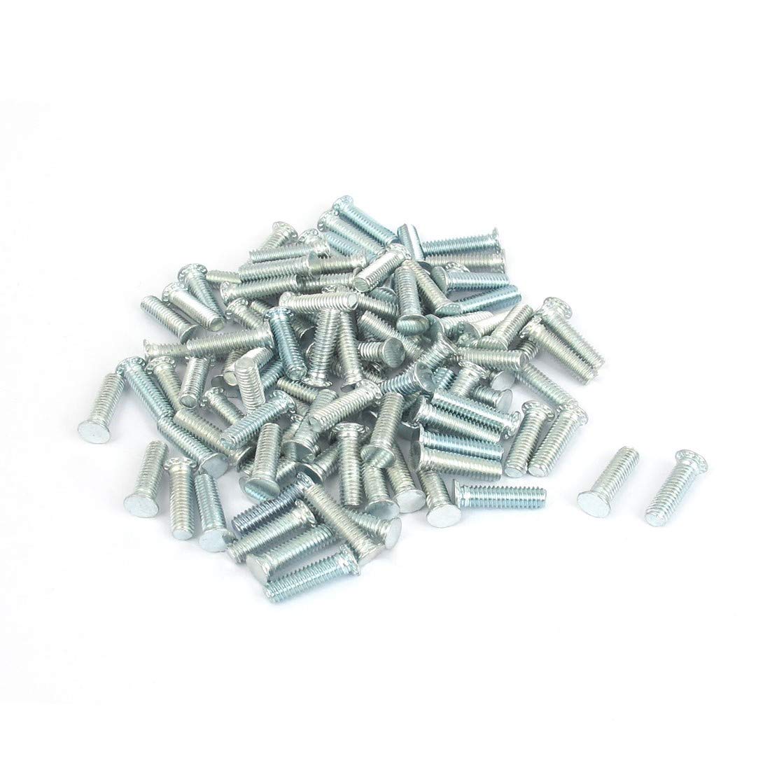 New Lon0167 M4x15mm Zinc Featured Plated Flush Head reliable efficacy Self Clinching Threaded Studs Fastener 100pcs(id:49e a4 17 efd)