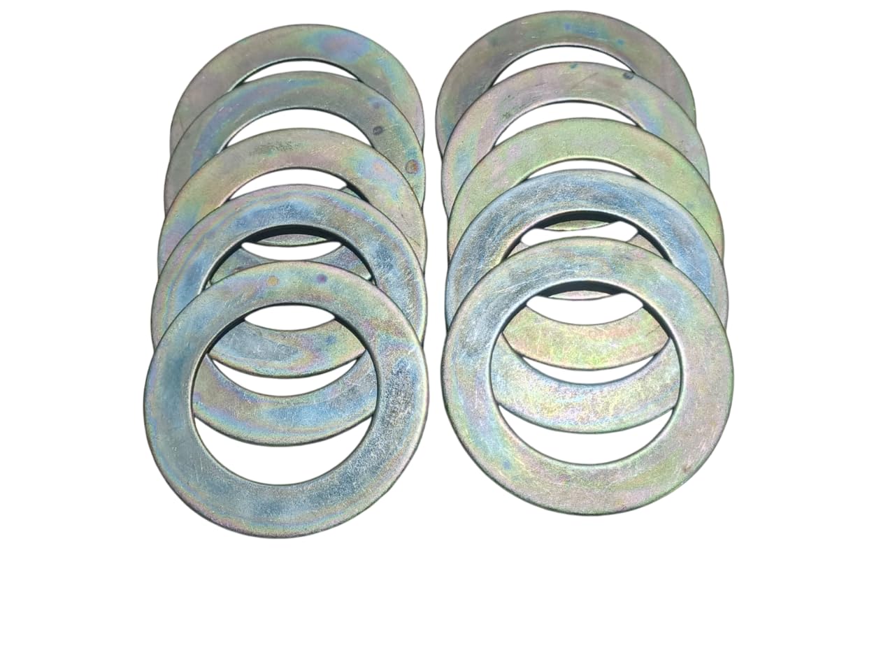 Bucket Pin Shims Washers Size 80mm x 50mm x 2mm 823/00220, Set of 10 Pcs Fits and Compatible with Various Earthmoving Machines and Excavator Machine