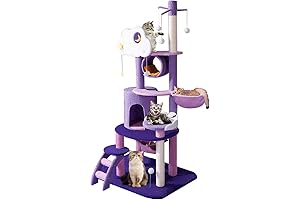 Kitty's Dream: Purple Paradise 67" Moon Cat Tree
