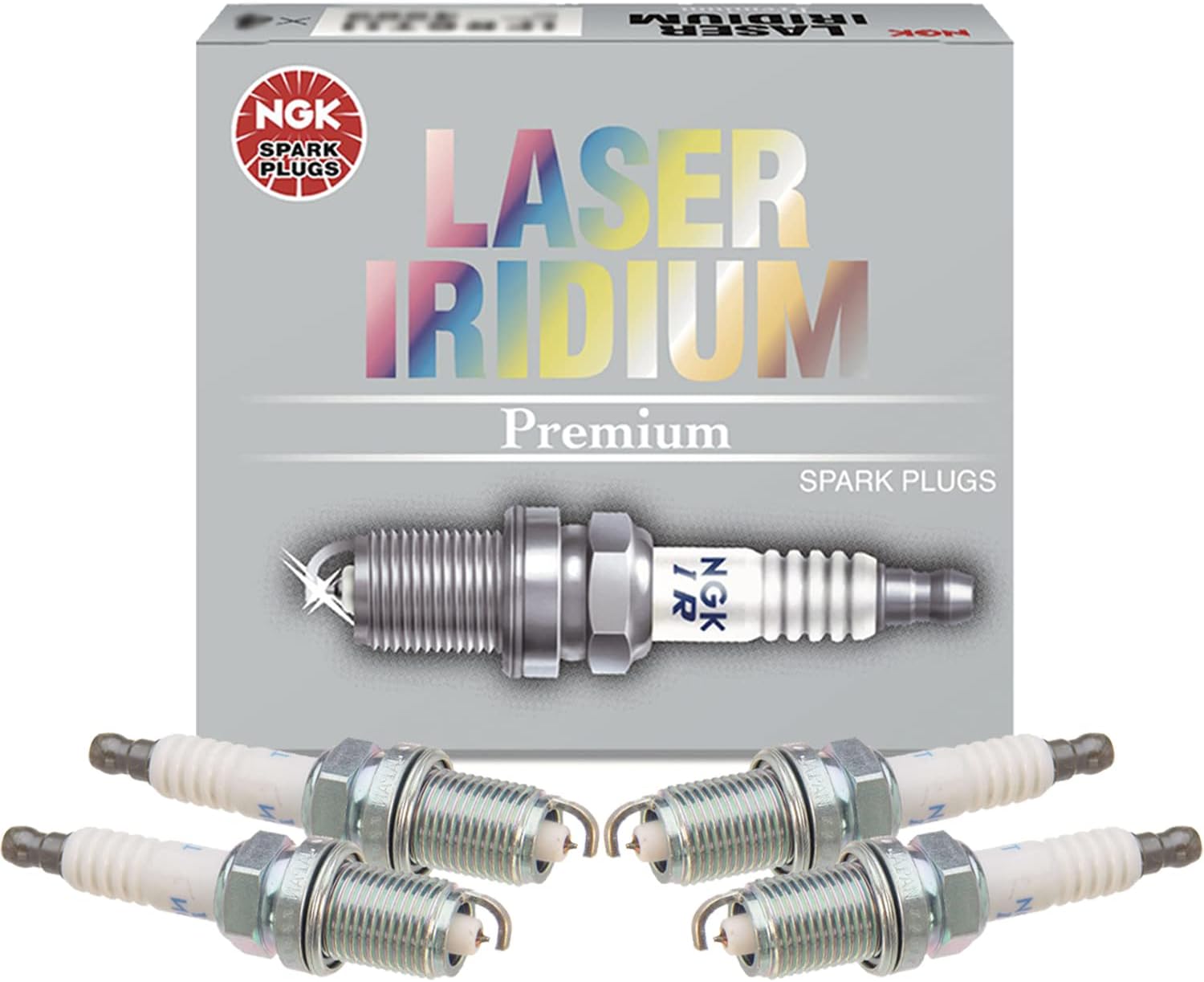 NGK Set of 4 Laser Iridium Spark Plugs For Geo Pontiac Saturn Toyota L4