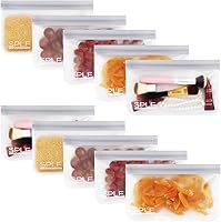 Vista 15 de SPLF Paquete de 6 bolsas reutilizables para congelador de galón, aptas para lavavajillas, sin BPA, extra gruesas, reutilizables, bolsas