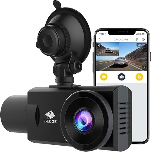 Dash Cam, Z3Pro Dash Cam frontal e interior, 2K+1080P frontal e interior dual, cámara de coche, visión nocturna IR, modo de estacionamiento, sensor