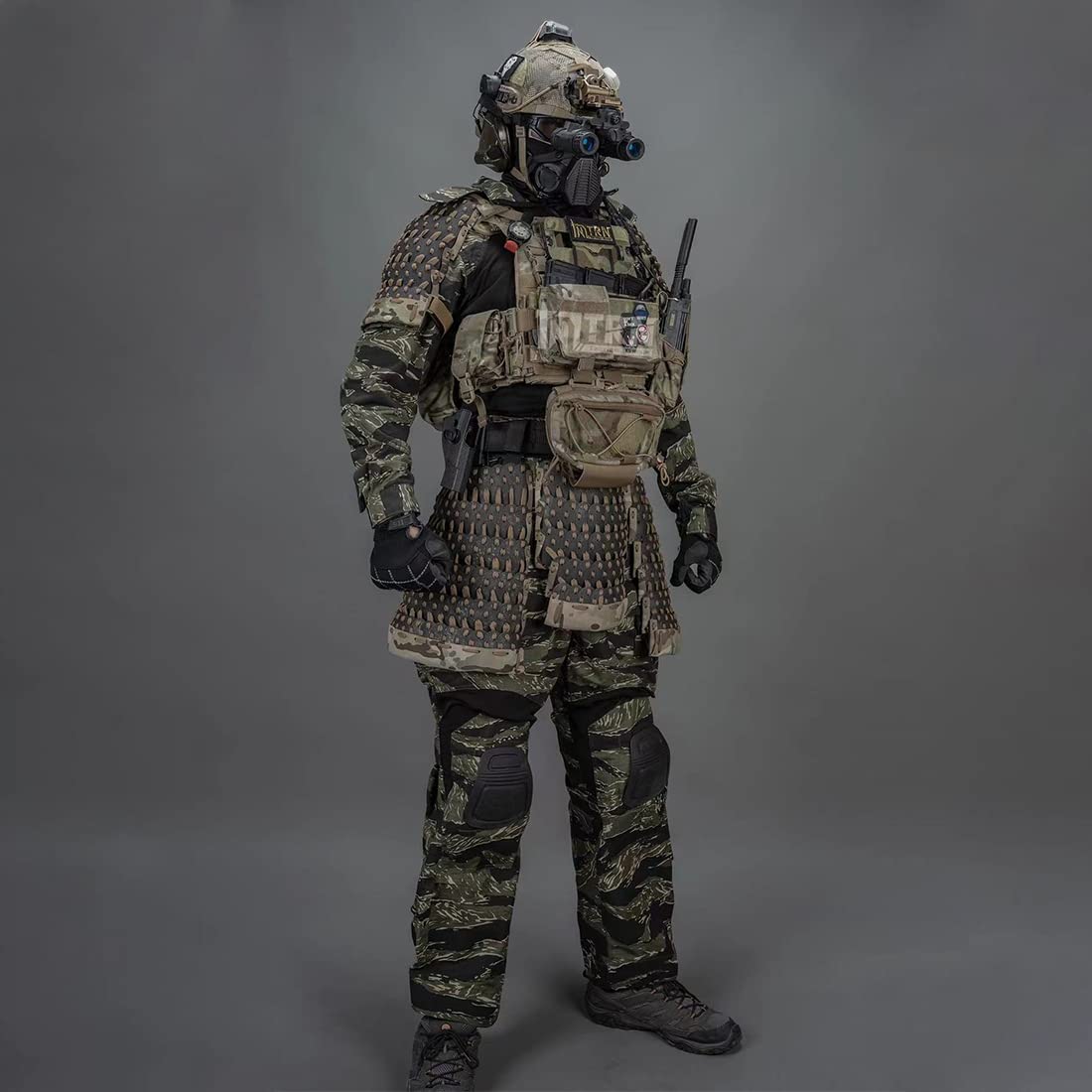 Protecteur d'entrejambe blindé tactique, armure de style chinois, équipement de sport en plein air (RG)