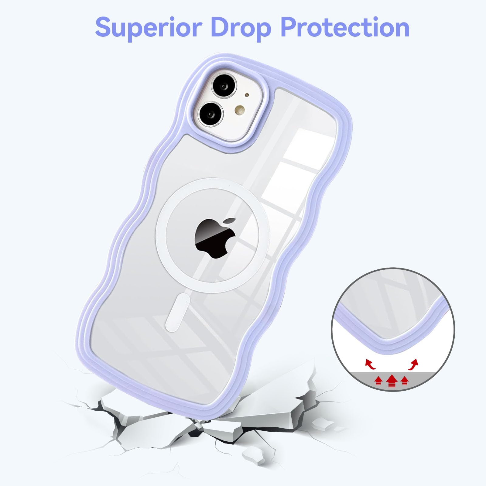 QLTYPRI Custodia per iPhone 12 Pro Max, Graziosa 3D Wave Water Ripple Pattern Cover per donne e Ragazze, Sottile Satin Lucido Morbido Silicone TPU Antiurto Protettivo Telefono Case - Beige