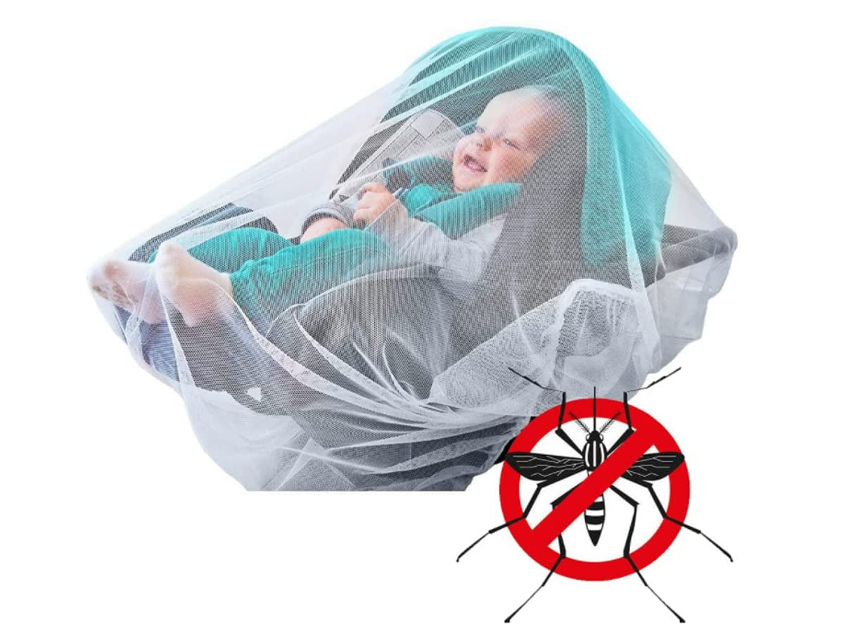 Zanzariera Passeggino Universale, Zanzariera Culla Neonato, Protezione Bambini da Vespe Zanzare Insetti