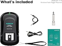 Vista 6 de Receptor de disparador de flash inalámbrico de 2,4 GHz para Canon, para Nikon, para Panasonic, para Olympus, para Fuji, para Pentax, para Samsung