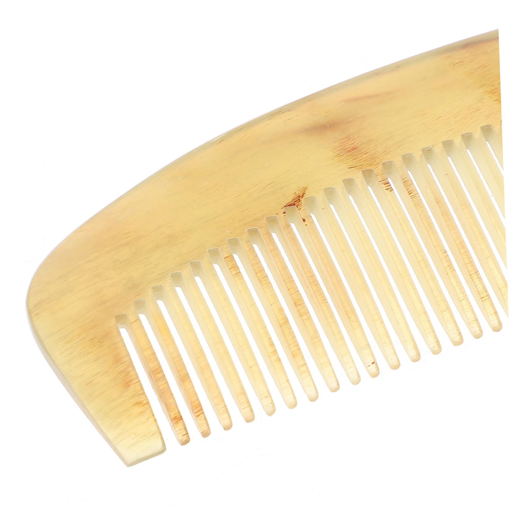Veemoon Antistatischer Hornkamm Natürliche Materialien Anti-static Haarkamm für Frauen und Mädchen Haarpflege Detangler und Kopfhautmassage Zubehör Kompakt für Unterwegs