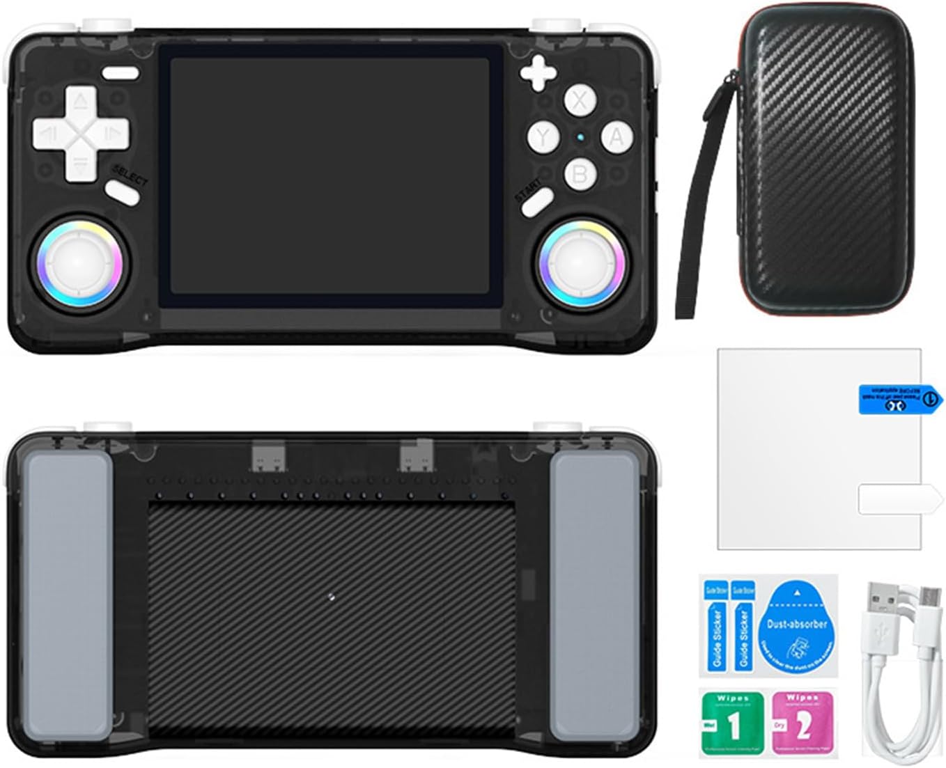 128GB ストレージ 持ち運び可能な従来のゲーム 快適な 3 点 5 フィートの脆いスクリーン 18000 の従来の見出し 人間工学に基づいたボタン配置 長いバッテリー寿命 ハンドヘルド コンソール