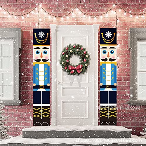 Decoraciones navideñas de Cascanueces, Joycabin Modelo de Soldado Cascanueces Banners Decoración Colgante de...