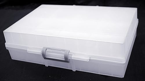 Miniatura 9 de AideTek medio transparente CAJA-ALL-24 piezas pequeñas cuentas papelería joyero organizador para piezas clasificadas 3 tamaños 24 compartimentos con