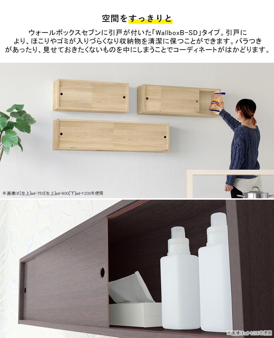 壁掛け 収納 棚 ウォールラック 扉付き arne（アーネ） ウォールラック 扉付き ウォールシェルフ ボックス