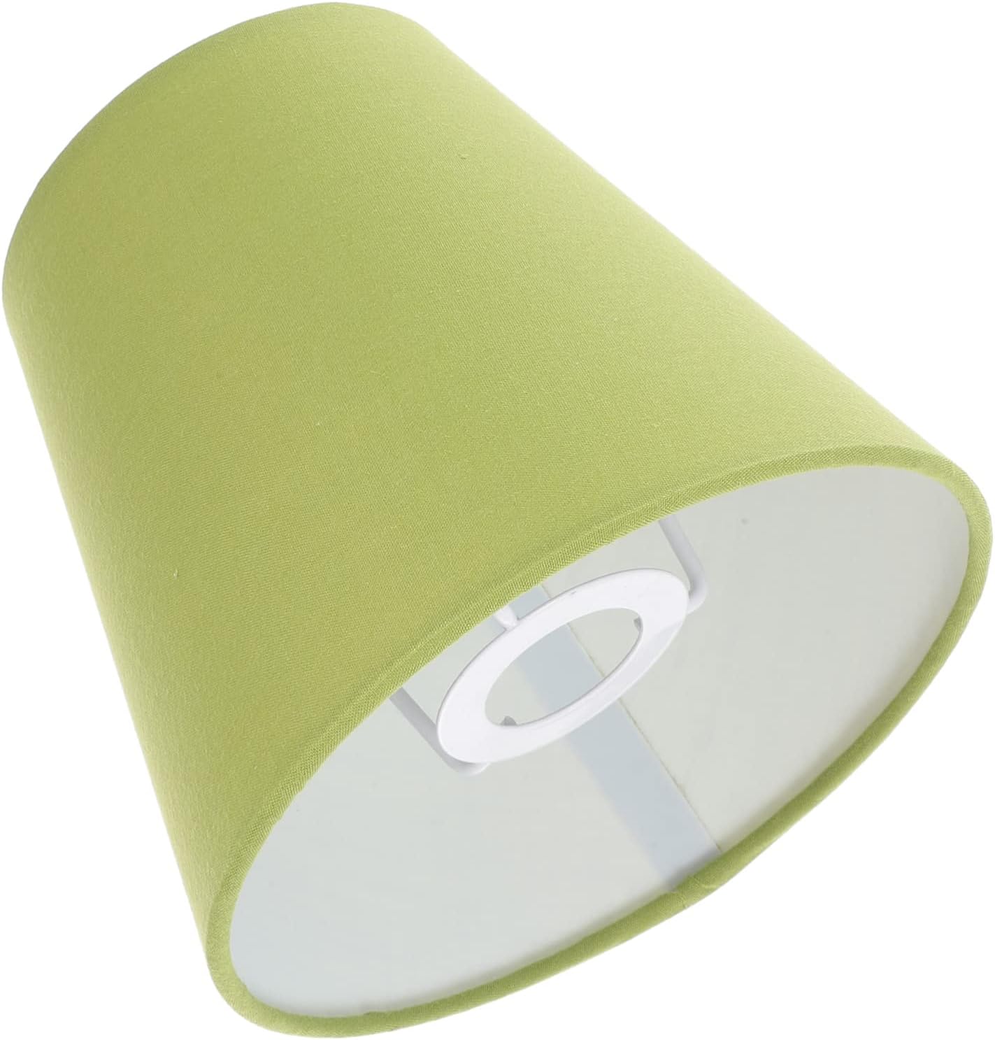 INOOMP Macaron Color Linen Lamp Shade Small Drum Lampshade for E14 Base Ceiling Light Vintage Style Indoor Light Cover Easy to Install Soft Fabric Lamp Accessory