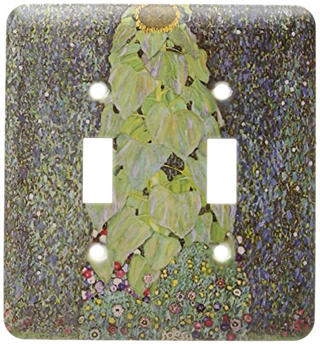Le tournesol par Gustav Klimt plaque interrupteur double