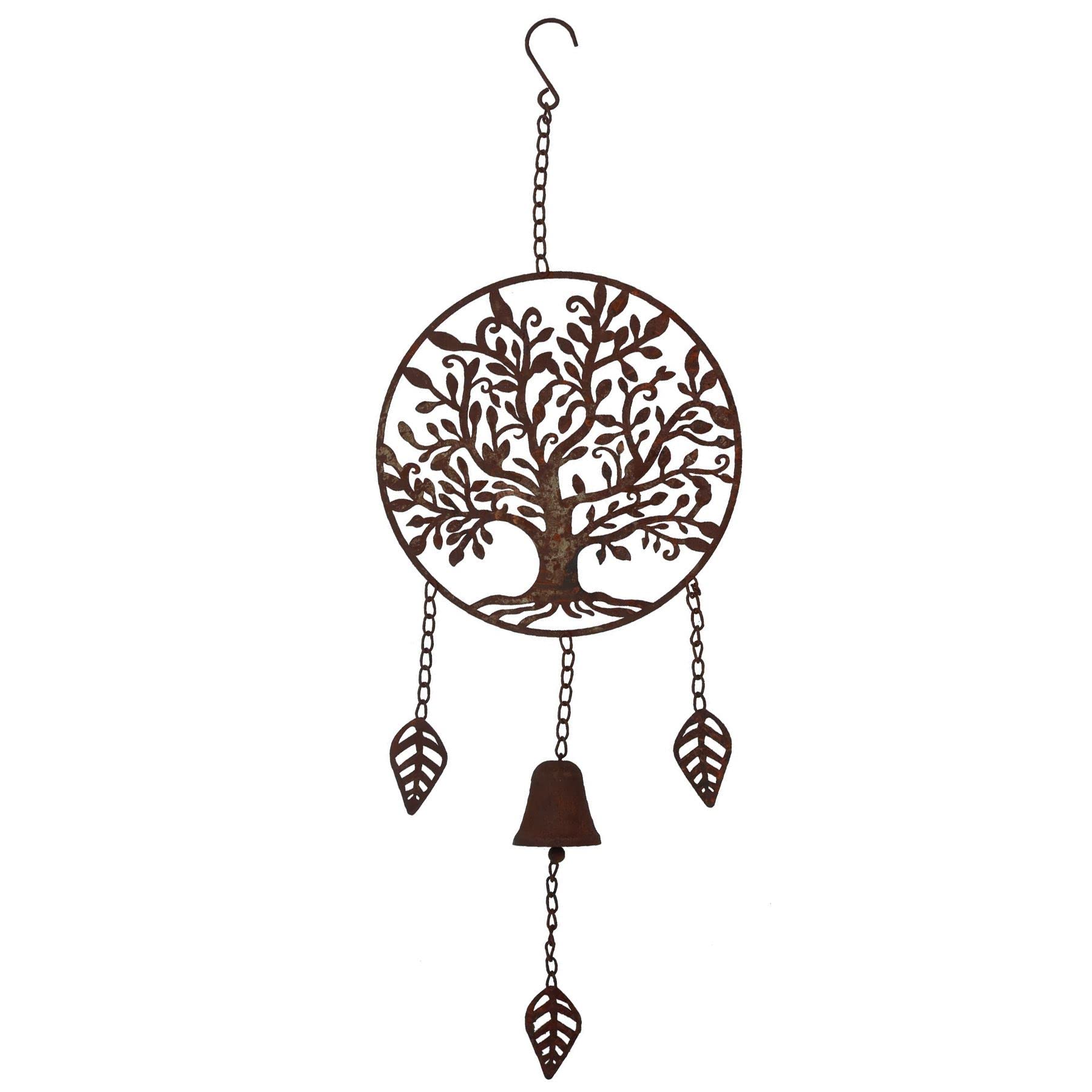 AB Tools Tree Of Life Wind Chime Bell Hanging Garden Yard Decor Metal Ornament House from B&Q