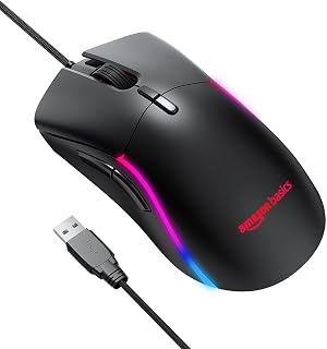 amazon basics Mini Ultralight Wired Gaming Mouse - 8500 DPI Optical Sensor with 6 Programmable Buttons Price In India