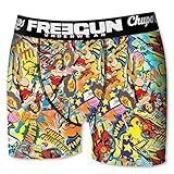 Retrouvez les sucettes et les confiseries que tous les gourmands adorent sur des boxers, les dessins sont variés et colorés.