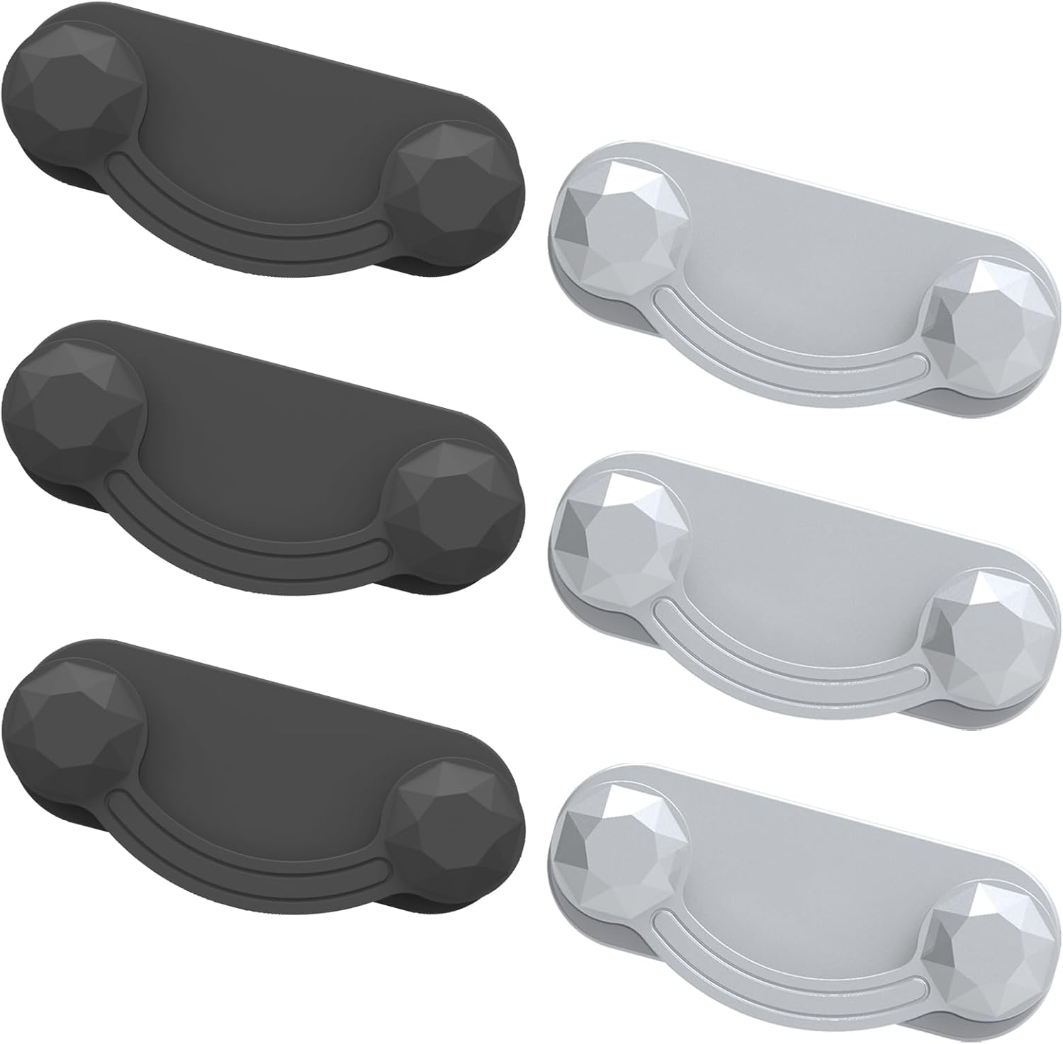6 Pcs Magnetic Eyeglass Holder for Shirt Strong Magnetic Glasses Holder Name Tag ID Badge Clip Stylish Eyewear Accessory for Readers Sunglasses Gifts for Mother in Law (Black-Grey)