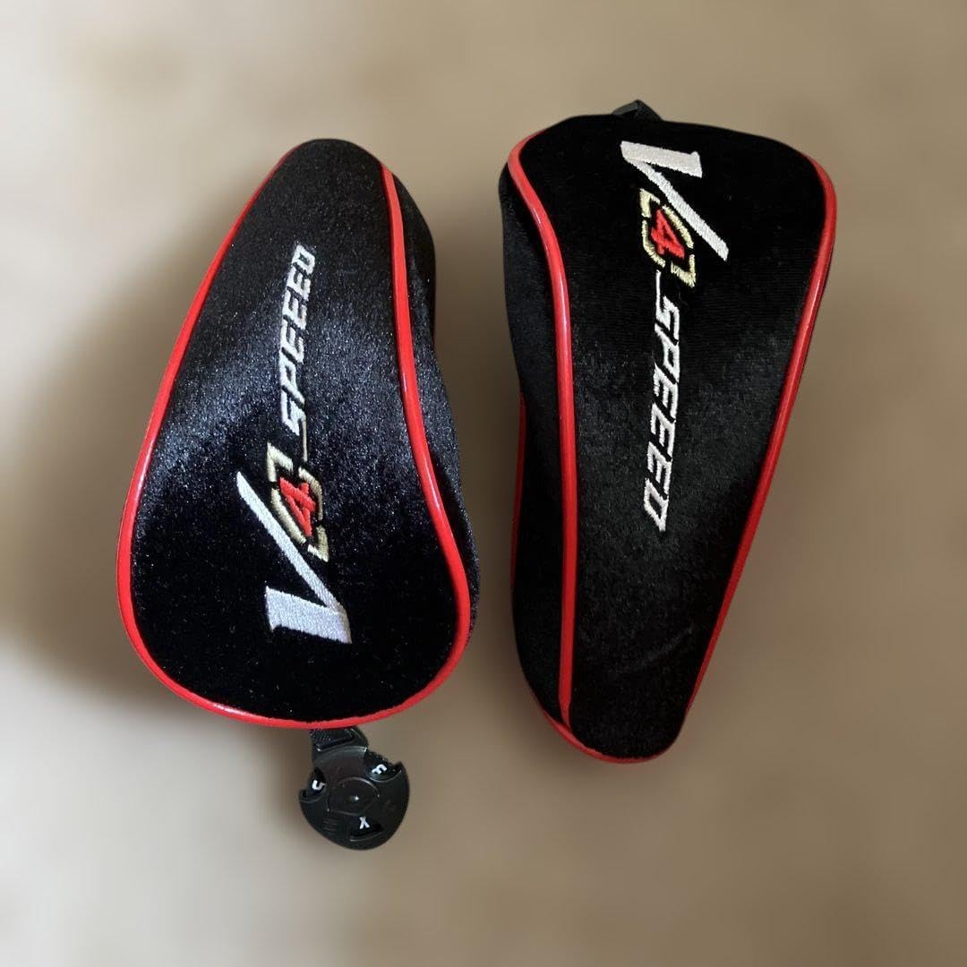 V4 SPEED ヘッドカバー 黒/赤