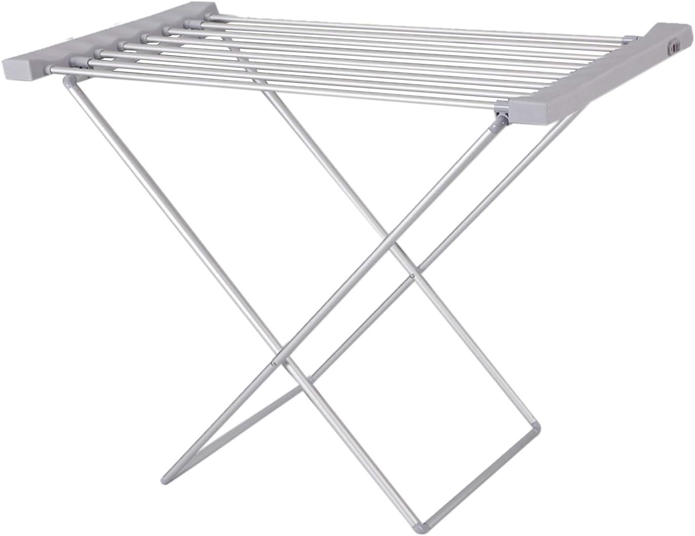 DANIEL JAMES Housewares Heated Clothes Airer Dryer Portable Indoor Horse Rack Laundry Folding Washing