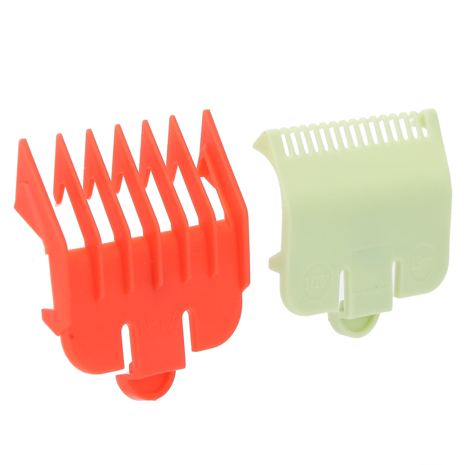 Dpofirs Professional Hair Clipper Guide Combs Precise Cutting Attachment for Beginner Styling 2 Pack for Hair Clippers Accessories (red and green)