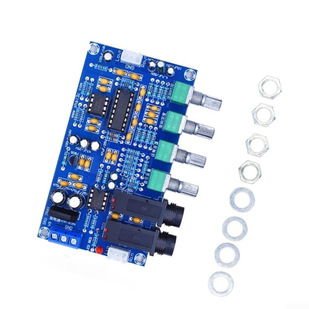 XH-M173 Module de mixage karaoké avec puce PT2399 double entrée d'alimentation 12 V CA conçu pour les amateurs d'audio et les constructeurs de systèmes de karaoké DIY