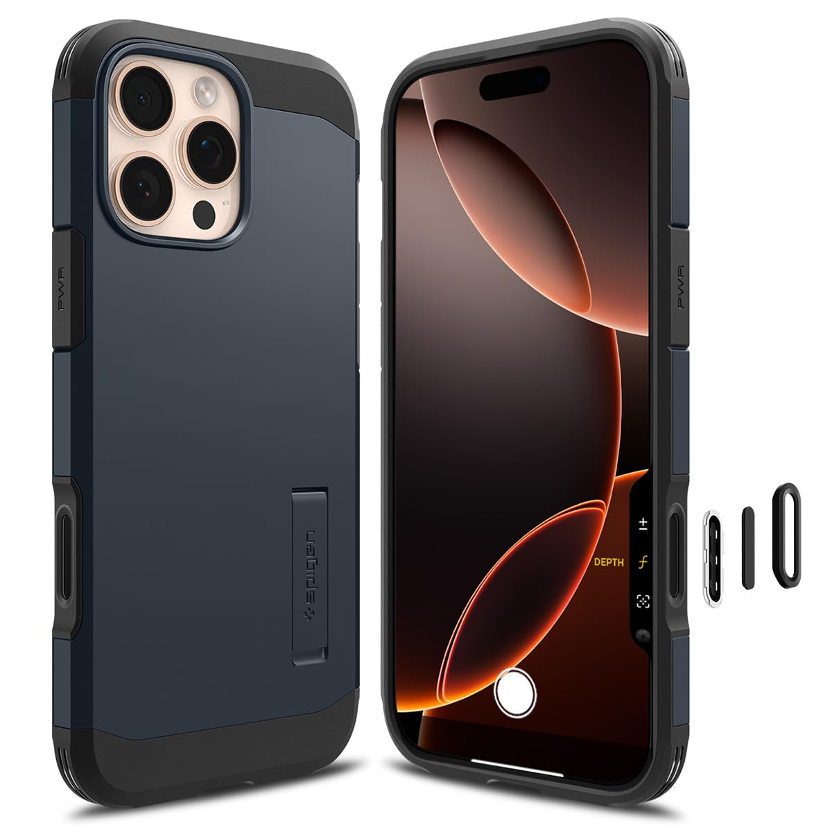 Spigen Case for iPhone 16 Pro Case, Tough Armor T (Ai) [MagFit] Compatible with MagSafe - Metal Slate