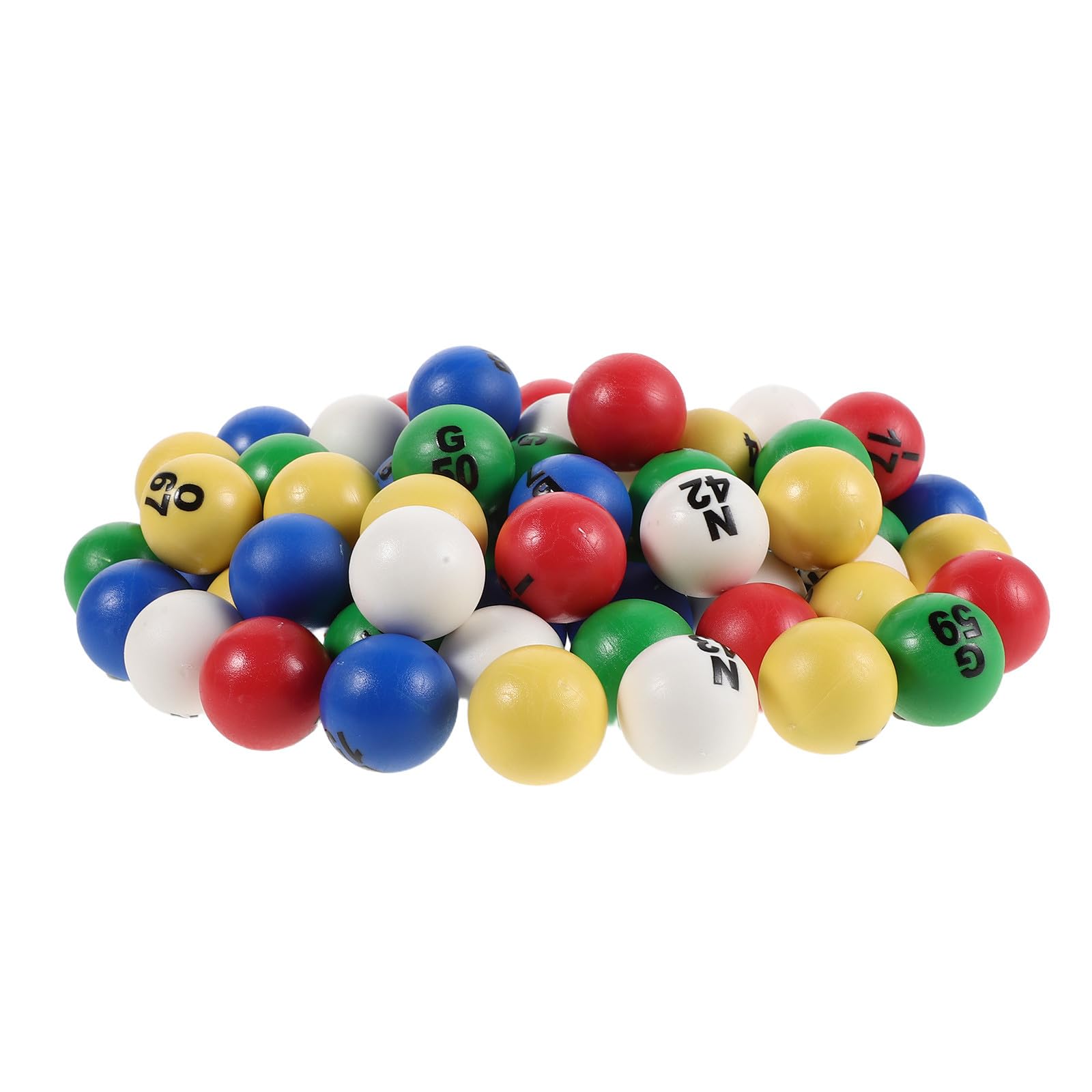 Gatuida 75 Bolas de Bingo con números: 1-75 Bolas de Bingo de Colores