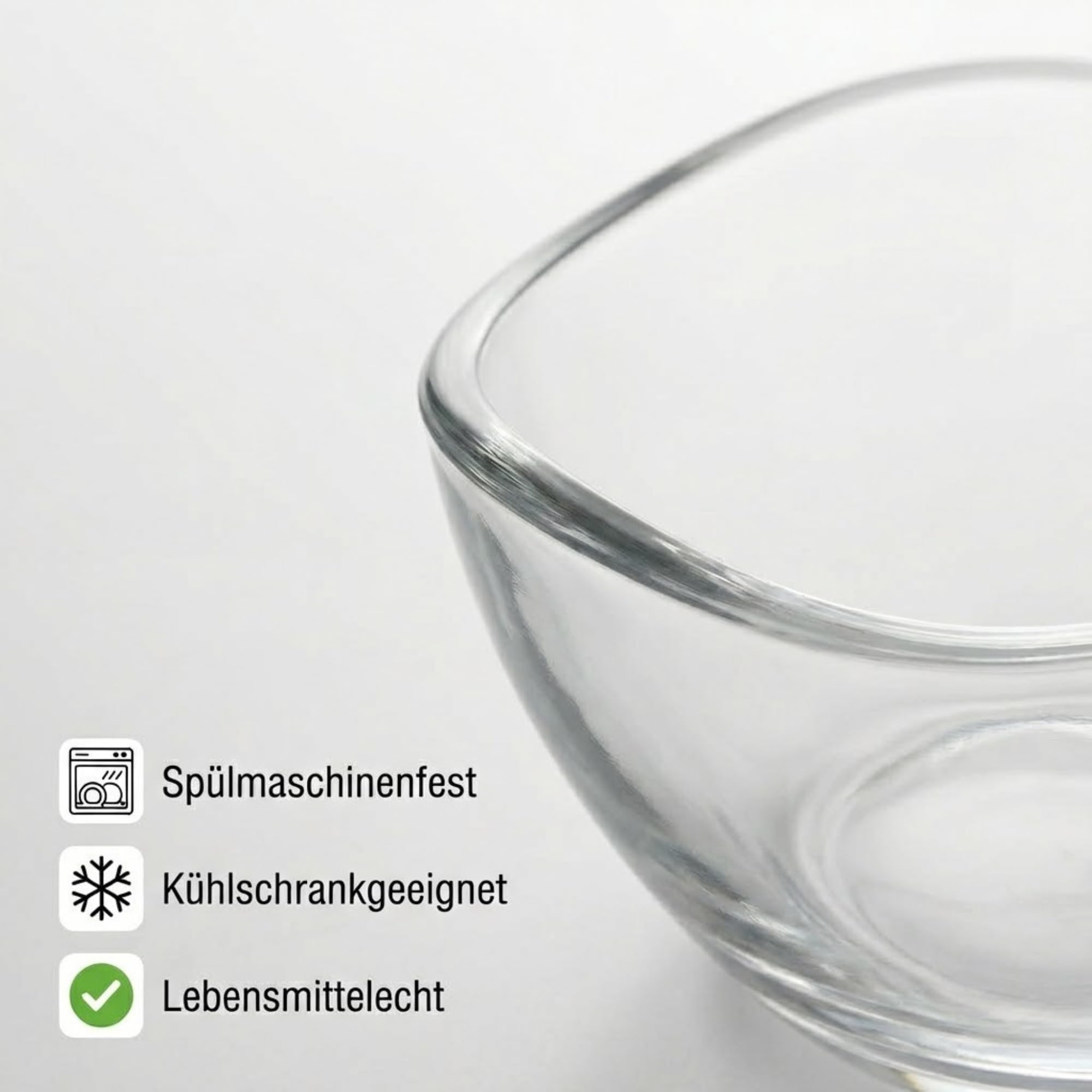 Altınbaş Glasschalen-Set 6,12 oder 24tlg. 310ml Glasschüsseln Set mit wellenförmigem Rand, stapelbar, Dessertschalen & Müslischalen, Servierschälchen für Snacks und Dips Made in Europa (24)