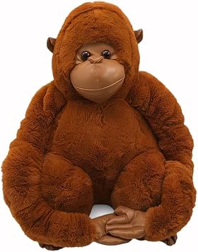 10" Chimpanzee Stuffed Animal, Plush Soft Gorilla Toy, Plush Doll Animal Toys, Interactive Plush Pillows Suitable for Children and Adults
