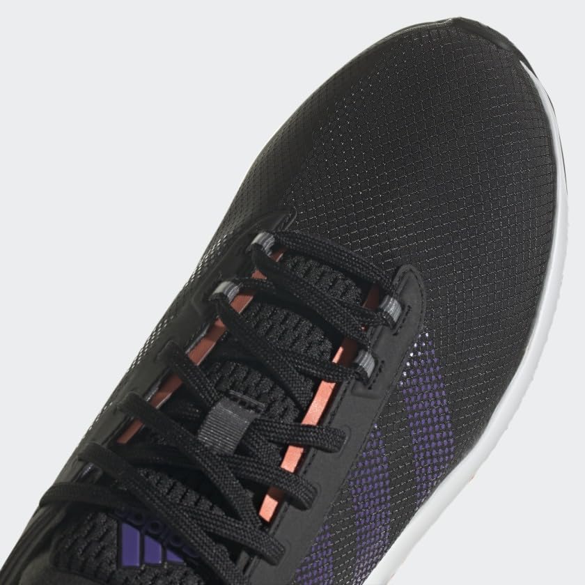 Image of Adidas Unisex Avery Running Shoe, Black /Black /Coral Fusion, 9 US Men