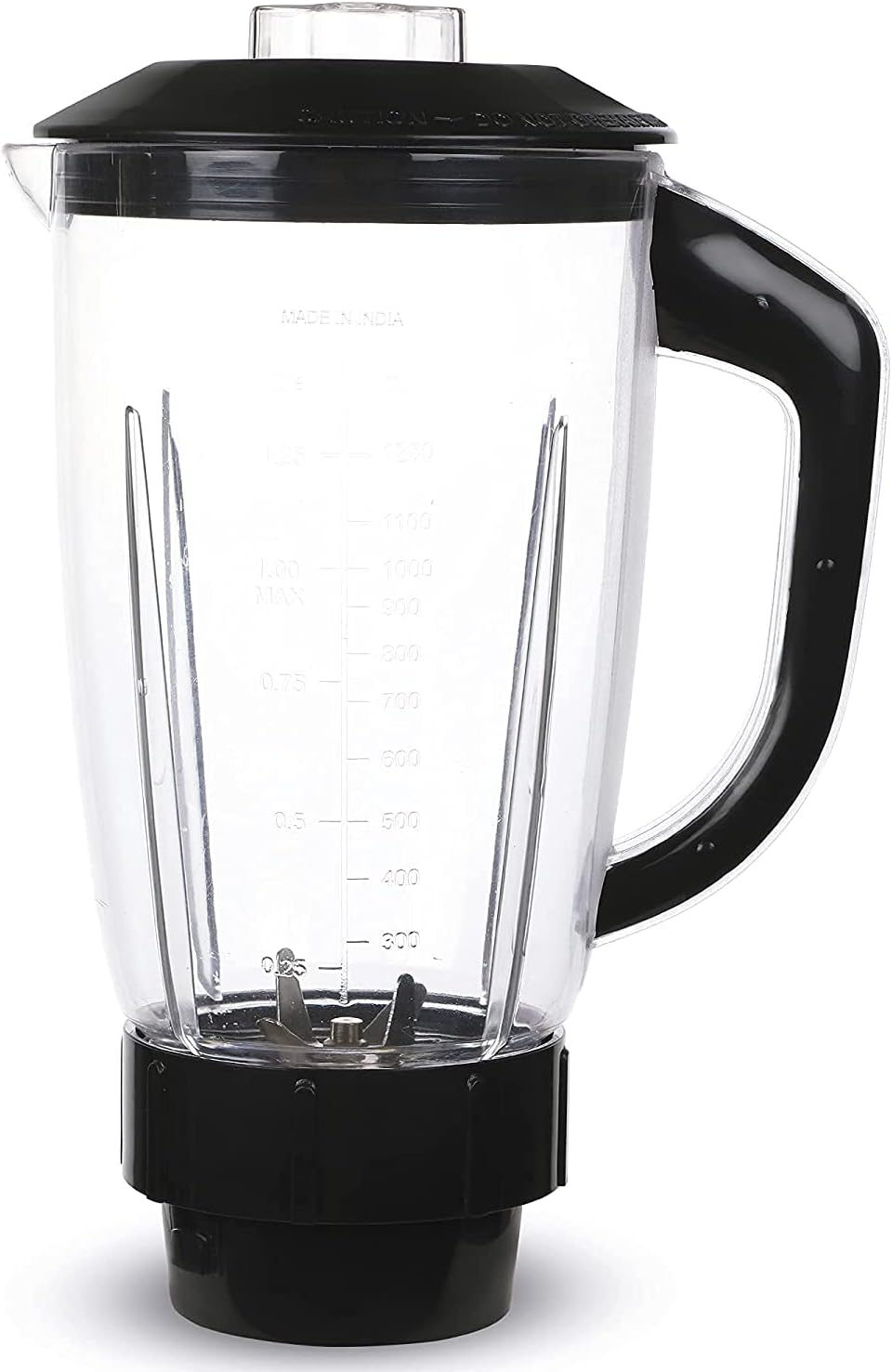 Su-mix Mixer Juicer Jar only Without Fruit Filter ABS Plastic, 1500 ML,SA Black
