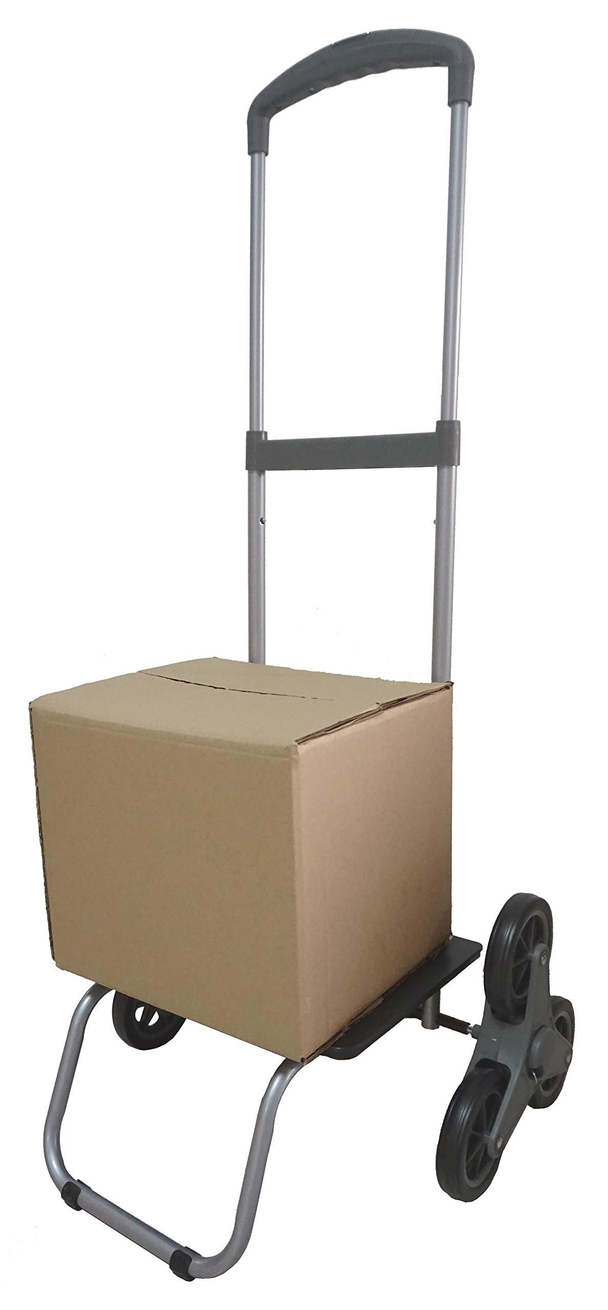 Chariot de Courses Monte-Escalier avec Poignée Télescopique - Sac Imperméable avec Fermeture Eclair de Qualité - Capacité 40L / 25kg - Marque Bo