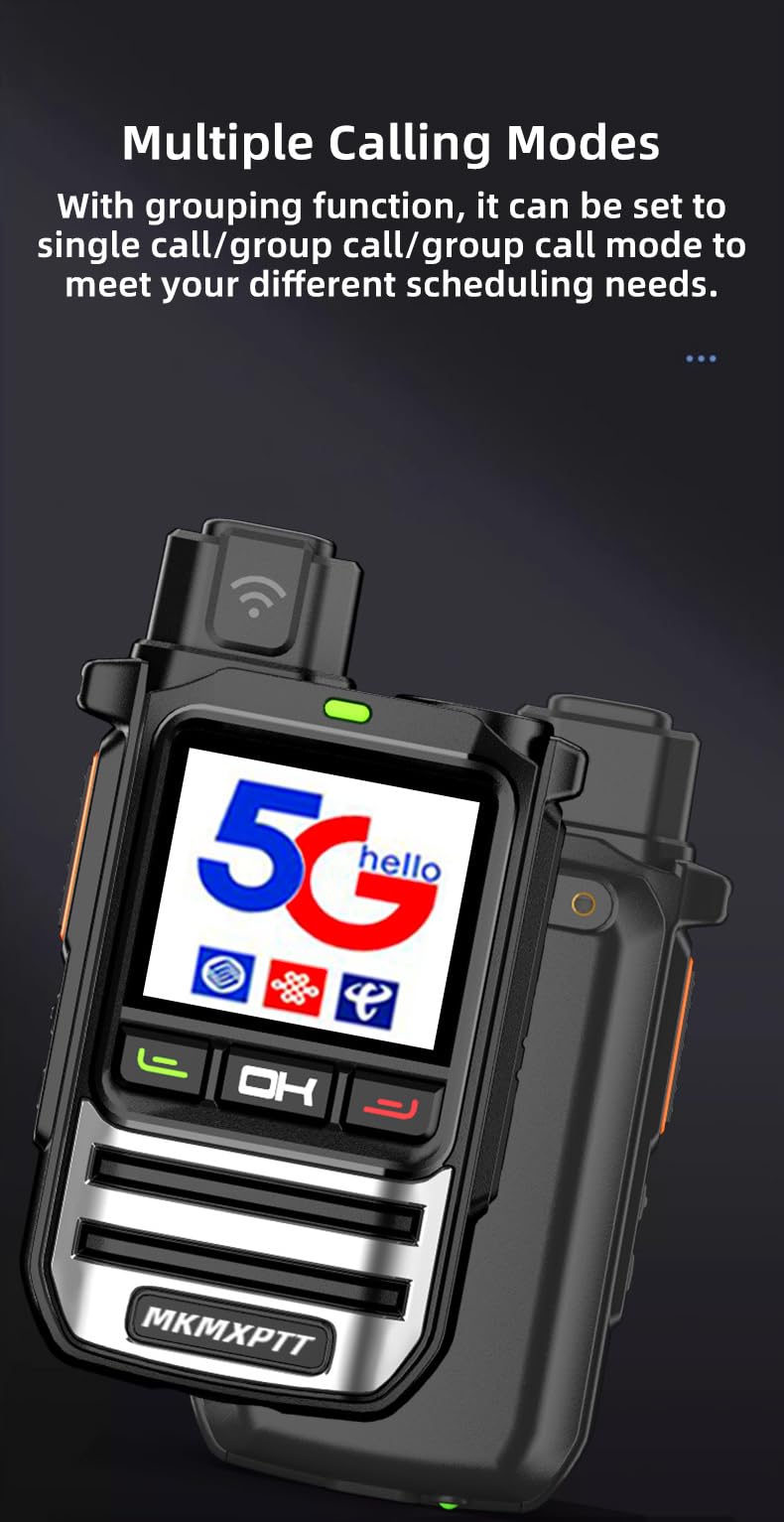 PoC Radio Global walkie Talkie pour 8000 kilomètres Longue Distance Randonnée et Camping Bidirectionnel Amateur (2PC)