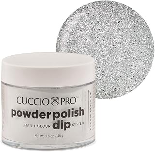 Cuccio Pro Cuccio Pro Powder Polish Nail Colour Dip System - Silver Glitter 2 Oz, 2 Ounce