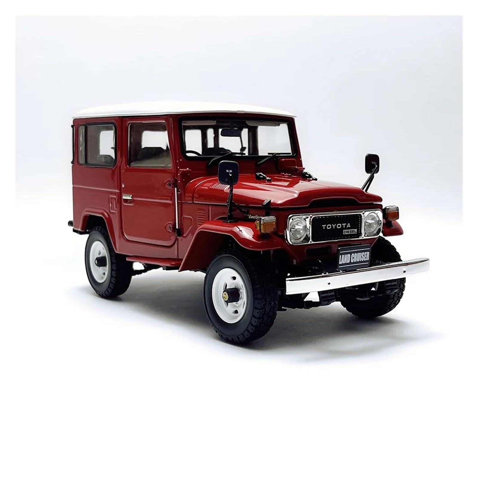 Modello Di Auto Statica In Lega Pressofusa Toyota Land Cruiser LC40 Van BJ42v In Scala 1:18 Per Natale