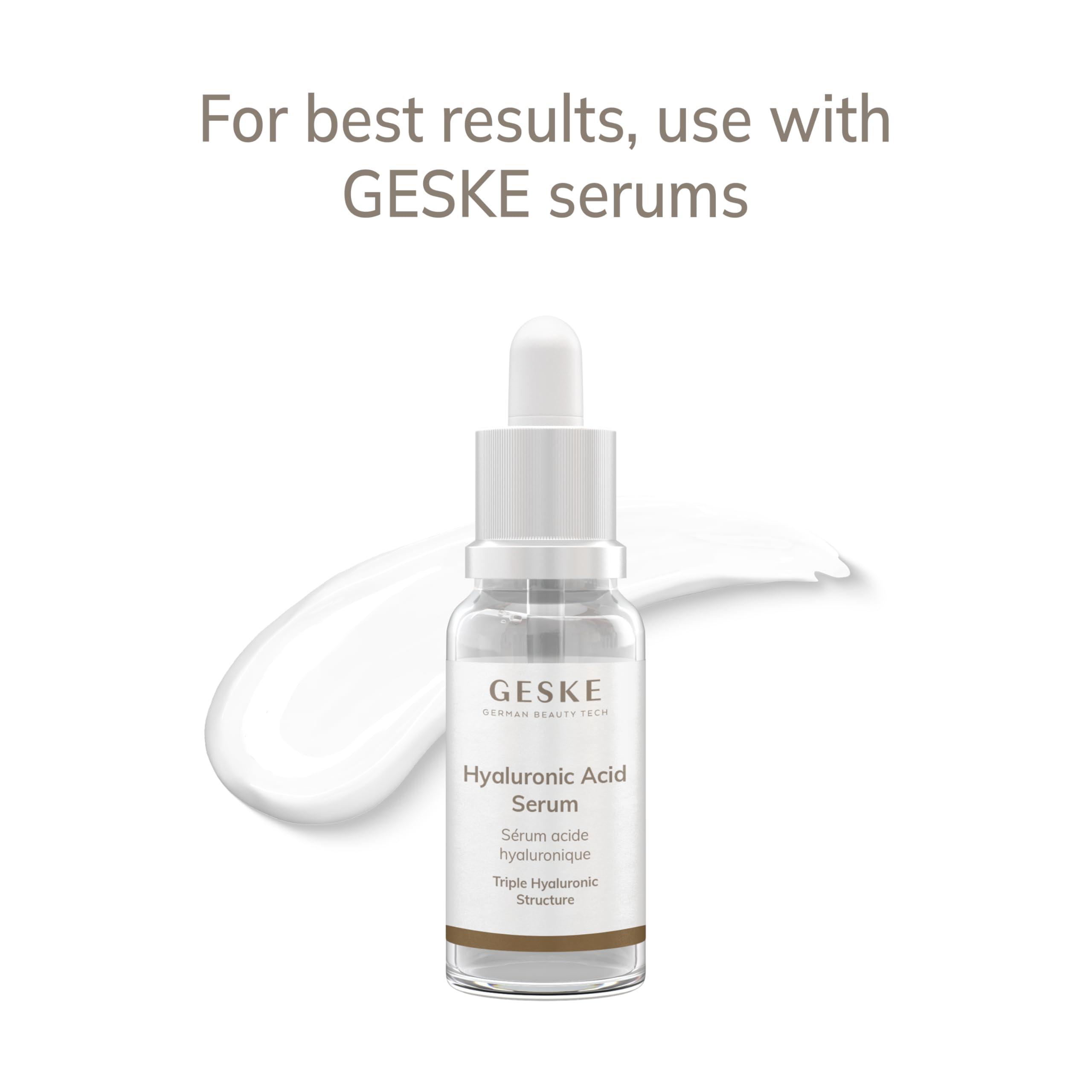 GESKE Rose Quartz Roller | 5 in 1 | Face Yoga | Aus Rosenquarz
